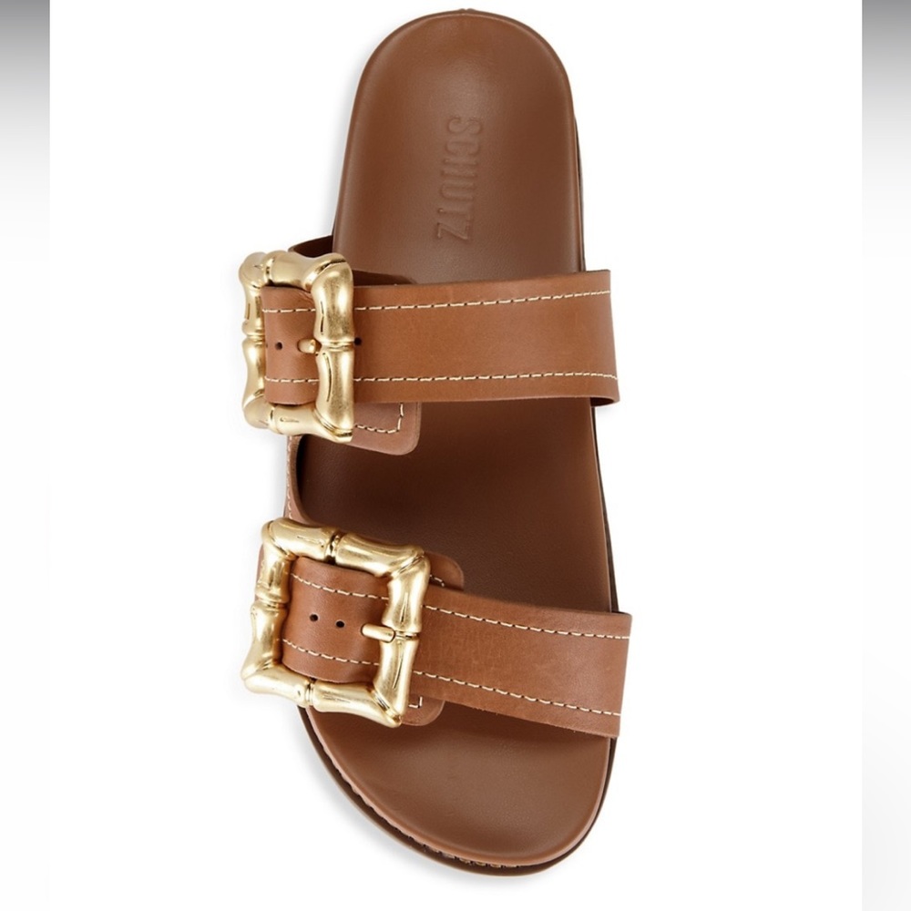 Schutz Enola Sporty Leather Sandals